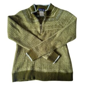 Patagonia Vintage Nordic Wool 1/4 Zip Sweater